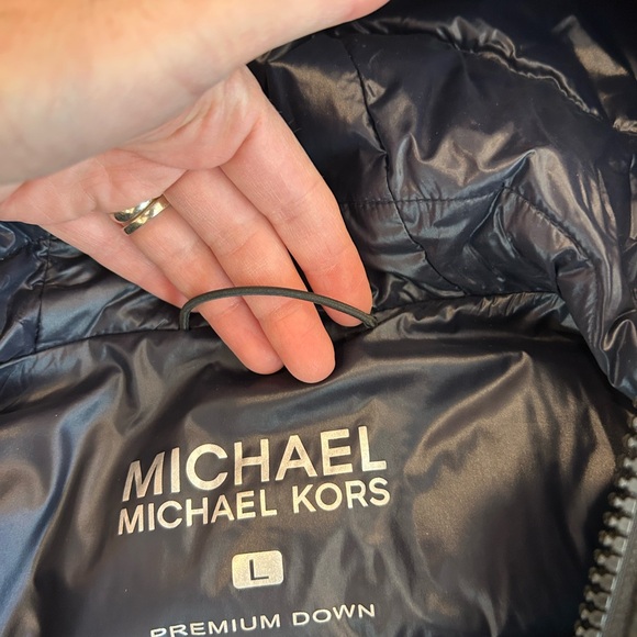 ❄️MICHAEL Michael Kors EUC Men's Down Black Puffer Jacket - Picture 11 of 14